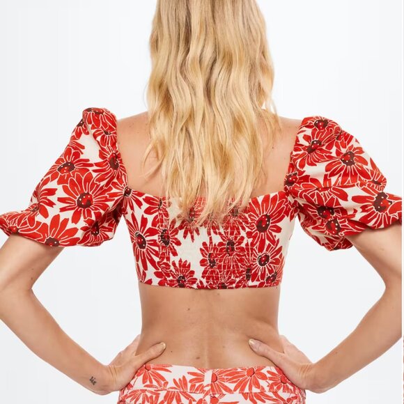 NWT Mango Floral crop top -Size XXS - Picture 3 of 4